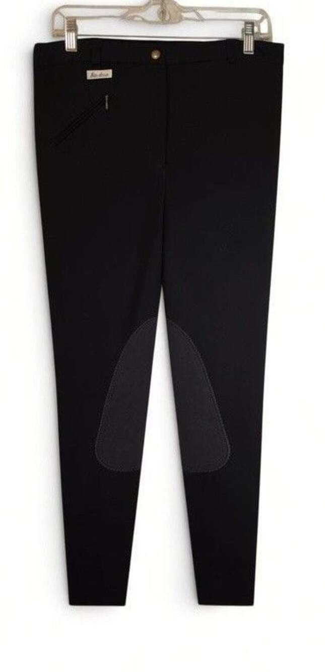 TuffRider Ribb Knee Patch Breeches Size 16/32 Black